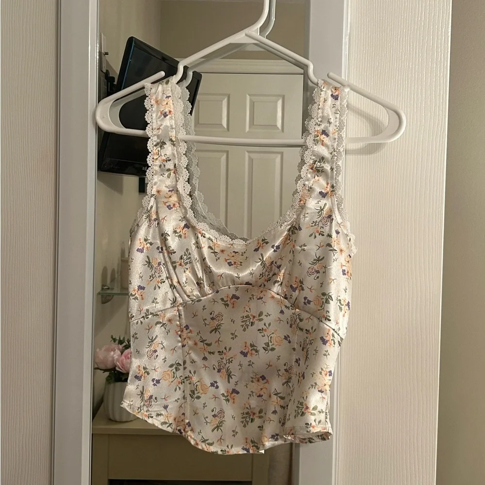 Princess Polly Floral Satin Corset Top - Picture 2 of 7